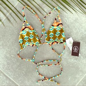 Volocom Native Drift Reversible Triangle Swim Top